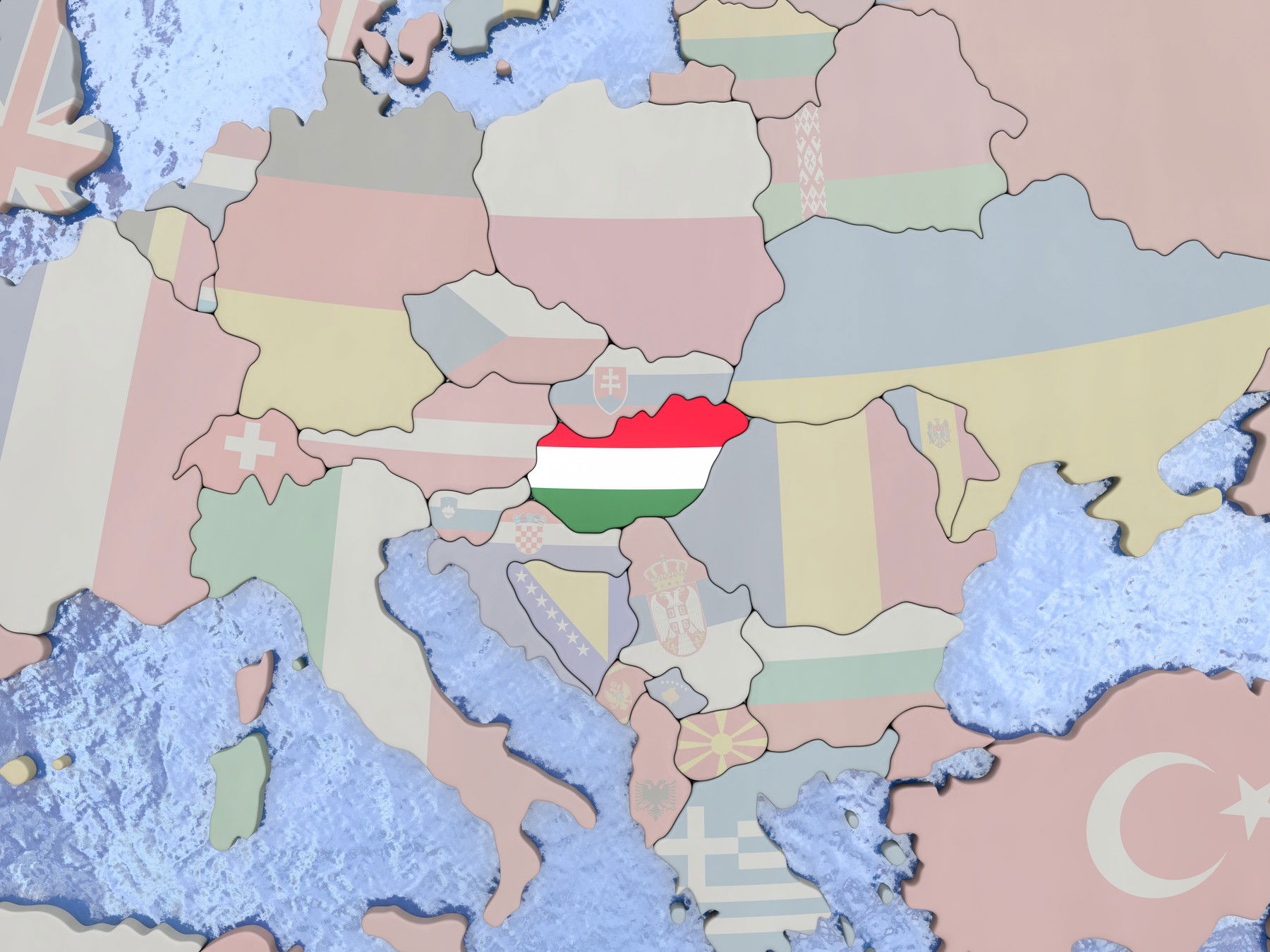 Eltüntették Magyarországot a térképről, új Európa térkép terjed