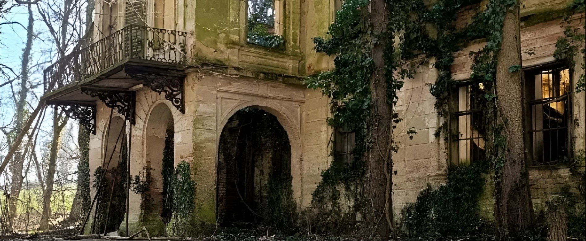 200 éves szellemkastélyt találtak a határ mellett, egyetlen felirat maradt épen