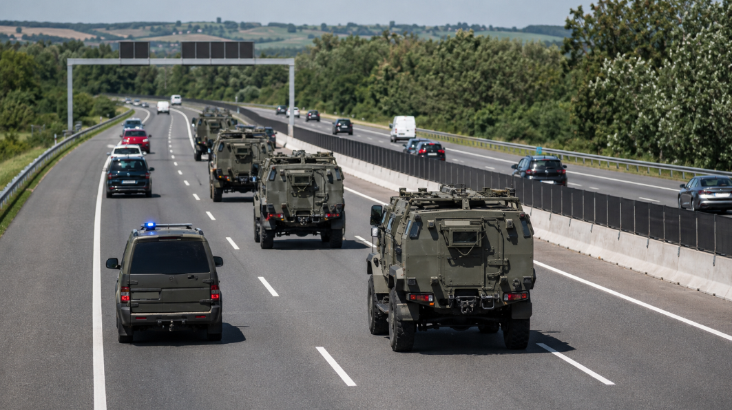 Közel 17 tonnás harcjárművek jelennek meg az M1-esen, mindenkit figyelmeztet a honvédség