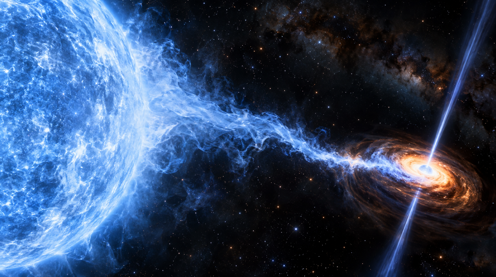 13 ezer fényévre zajlik a kozmikus kannibalizmus, ilyet még a NASA sem látott