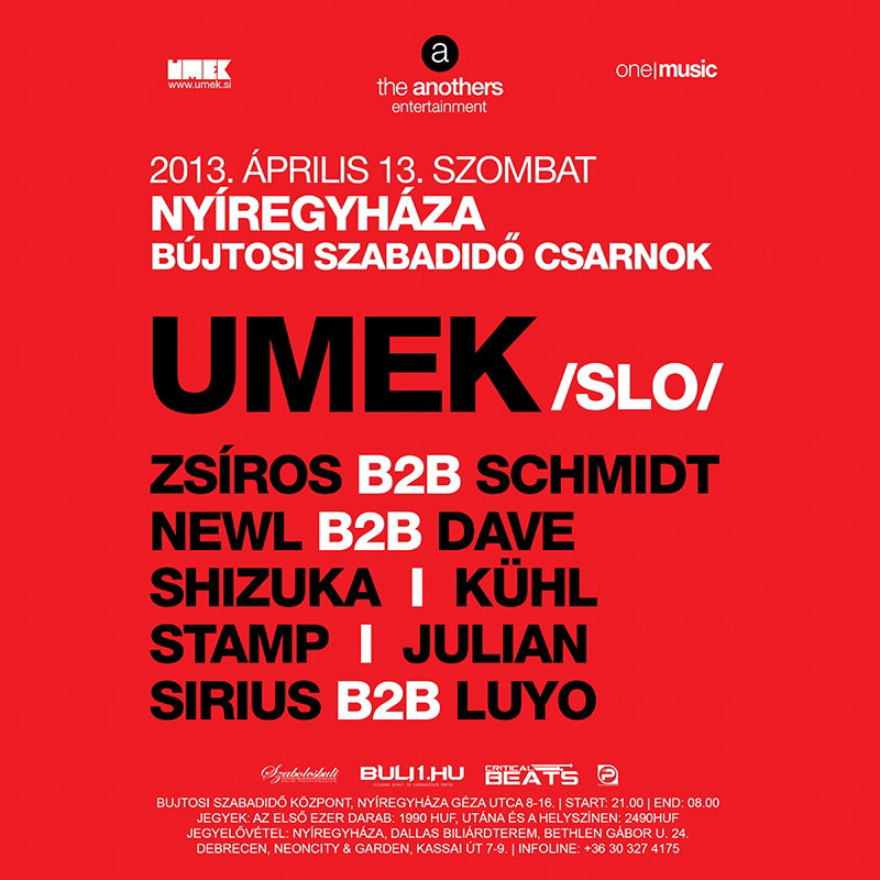 'THE ANOTHERS' BEMUTATJA: UMEK - 2013. ÁPRILIS 13. - NYÍREGYHÁZA