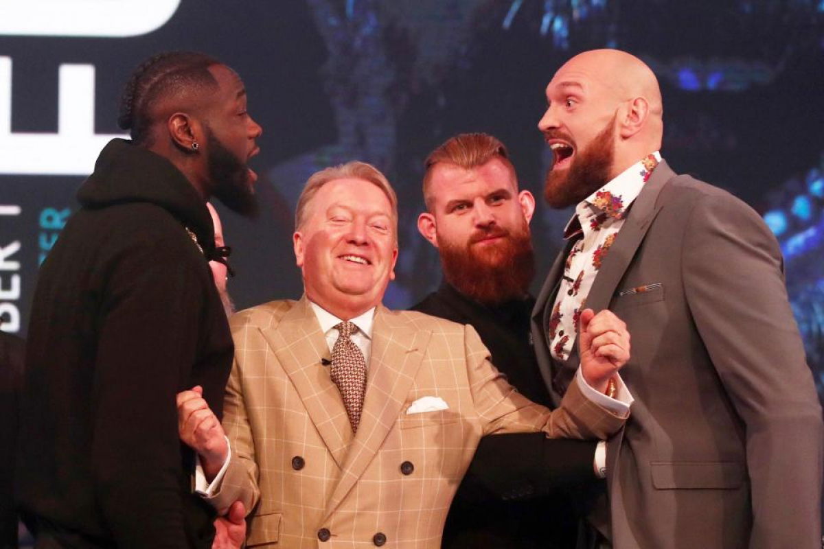 Fury és Wilder már a sajtótájékoztatón majdnem összeverte egymást