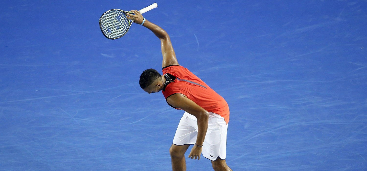 Kyrgios megint elszabadult a teniszpályán