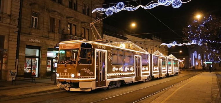 Miskolc adventi villamosánál nincs szebb Európában